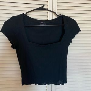 Out from under crop top